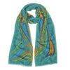 Friends eco-scarf with Indigenous art styled around mannequin neck