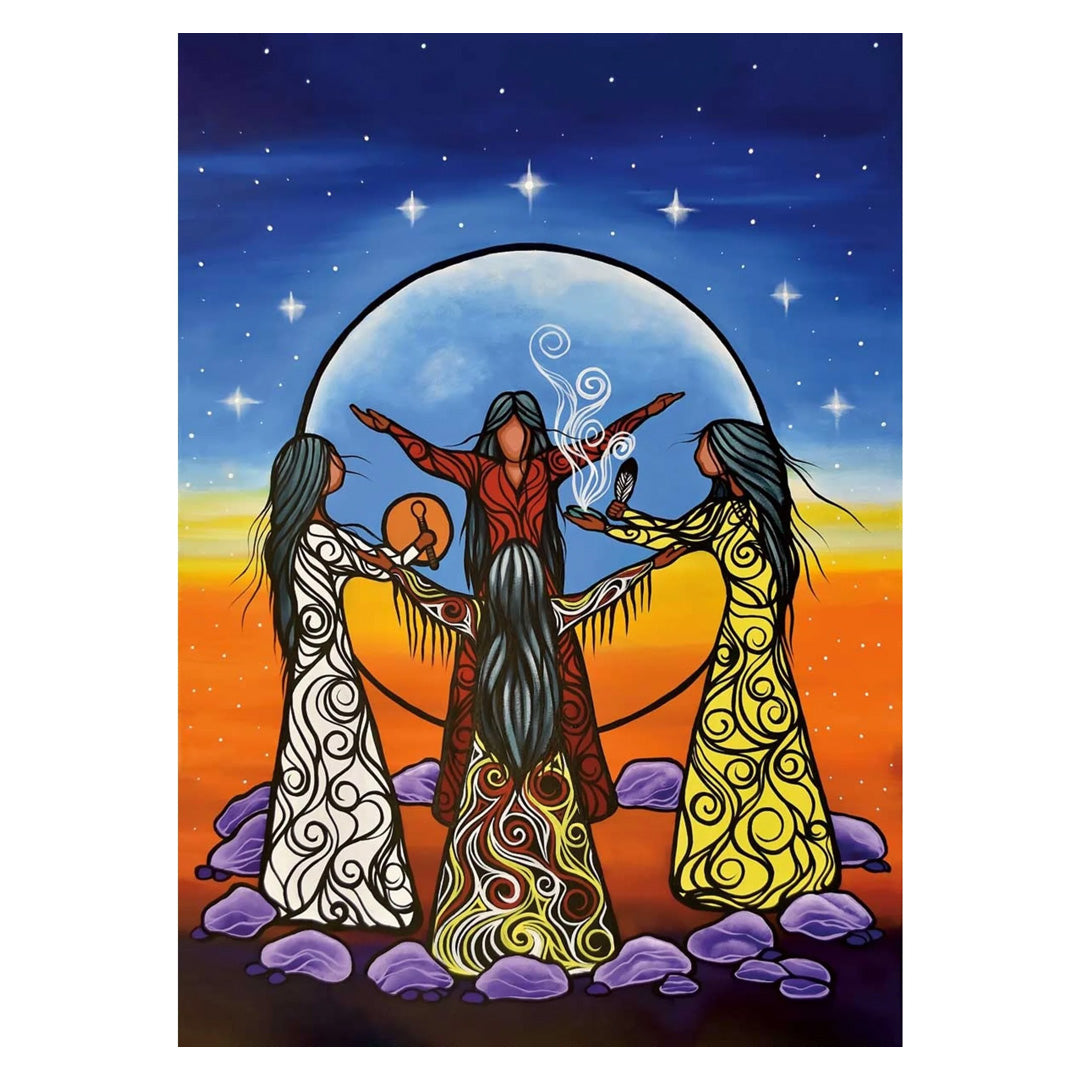 Full Moon Ceremony of the Four Nations Note Card