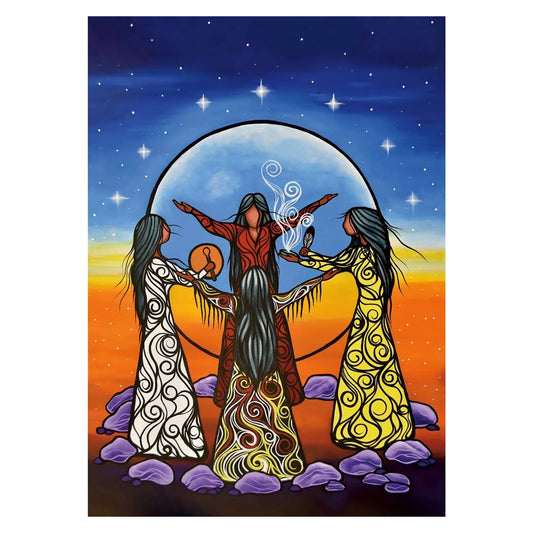 Full Moon Ceremony of the Four Nations Note Card