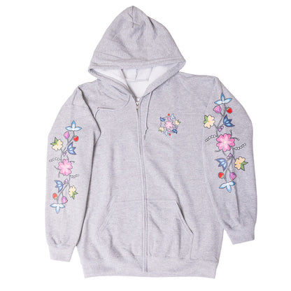 McPhee Floral Zip-Up Hoodie