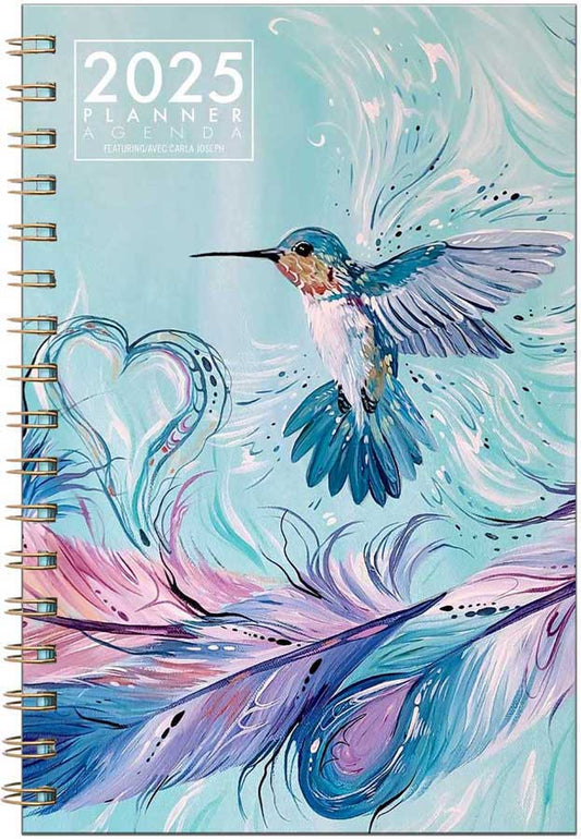 Hummingbird Feathers 2025 Weekly Planner