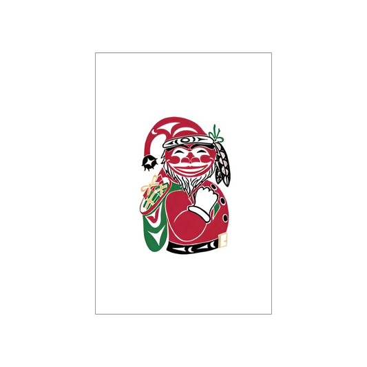 Salish Santa Note Card