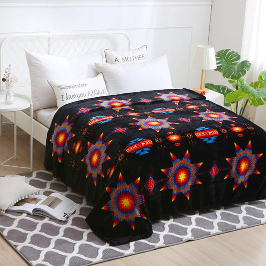 Star Burst Silk Touch Twin Blanket