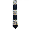 Silver Threads Artist Silk Tie featuring unique silk print designed by Métis artist Deb Malcolm.