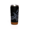 Soaring Eagle Cork Base Travel Mug featuring a stylish design with a cork base and insulated stainless steel.