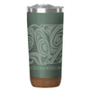 Urban Wolf Cork Base Travel Mug with intricate design and cork base ideal for on-the-go use.