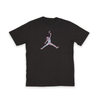 Black t-shirt featuring a colorful design, perfect for sports and casual wear.