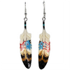 White Buffalo - Carved Bone Earrings