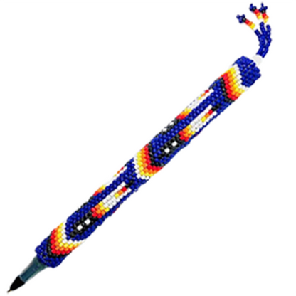 Feather - Beaded Pen Case