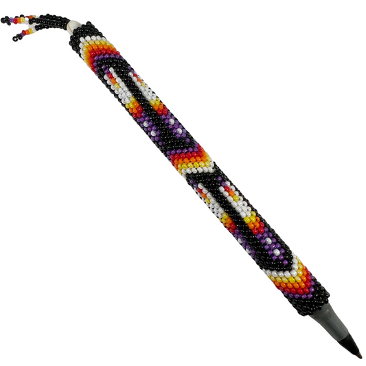 Feather - Beaded Pen Case