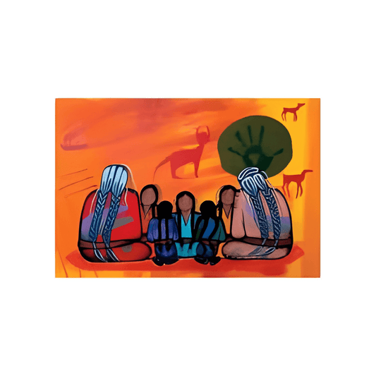 Hope Note Card featuring artwork by Simone McLeod celebrating family, unity, and cultural heritage.