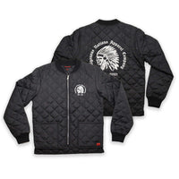 INAC Chiefs Head Freezer Jacket featuring a stylish quilted design with a prominent logo on the back.