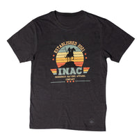 INAC Established 2021 Men's Tee featuring a stylish logo and design on a comfortable black t-shirt.