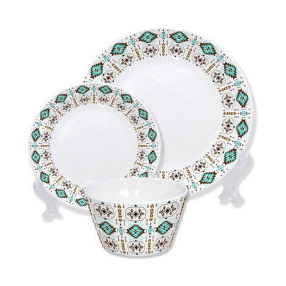 Indigenous Pattern Dinnerware Set