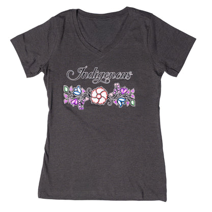 Indigenous Floral V-Neck