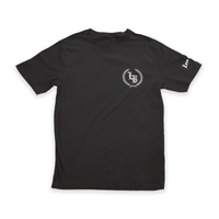 Black Land Back Tee featuring symbolic design from Indigenous Nations Apparel Company.