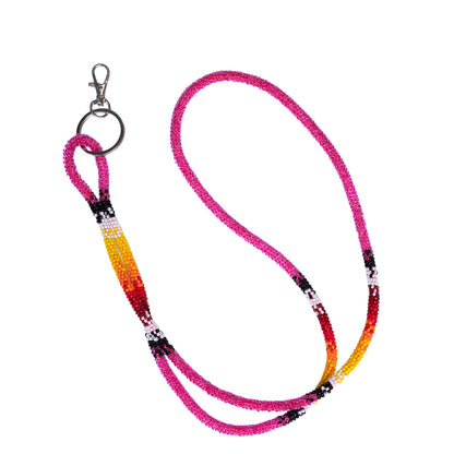 Wrapped Beaded Sunburst Lanyard