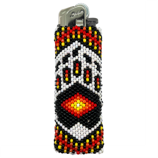 Bear Paw - Beaded Lighter Case