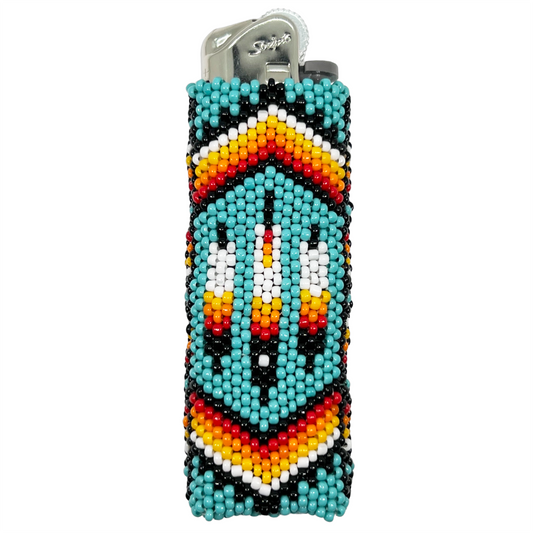 Feather - Beaded Lighter Case