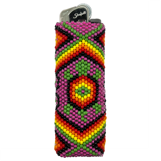 Turtle - Beaded Lighter Case