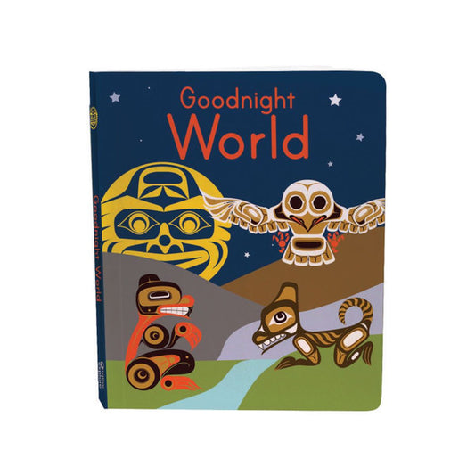 Goodnight World - Board Book with colorful illustrations and eco-friendly design for children.