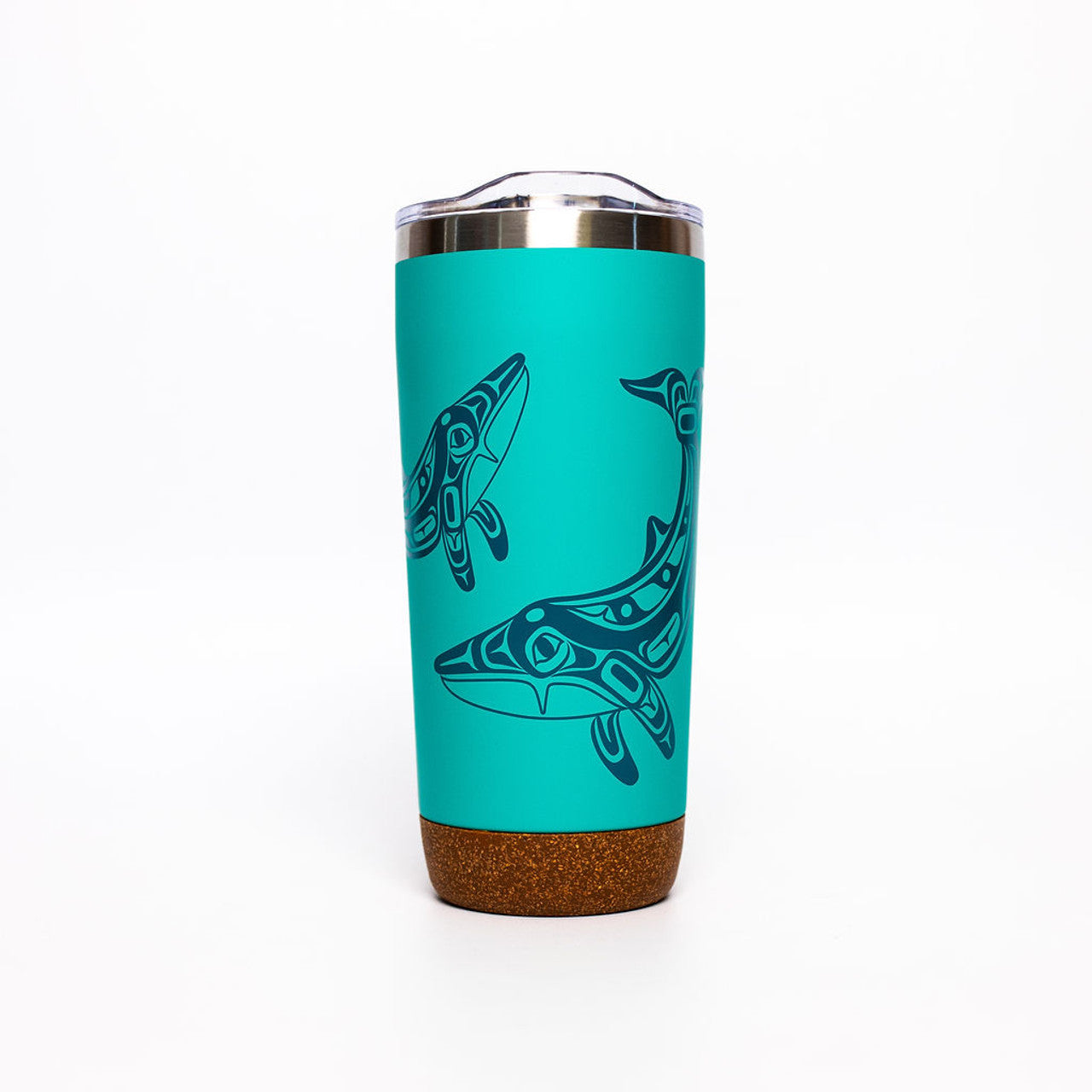 Humpback Whale Cork Base Travel Mug