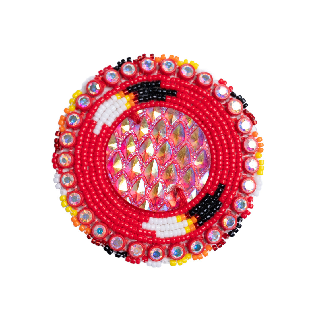Feather - Beaded Pop Socket