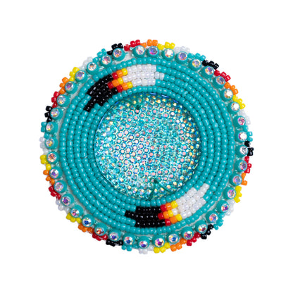 Feather - Beaded Pop Socket