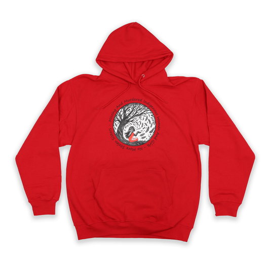 Red Dress Day 2025 adult hoodie with MMIWG2S+ design
