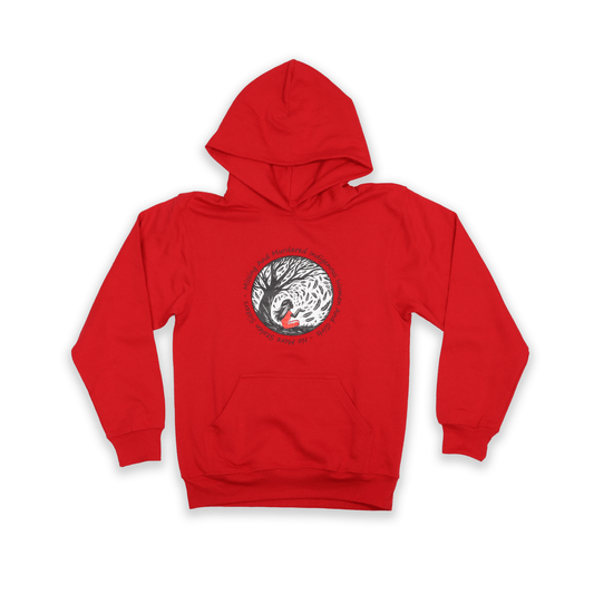 Red Dress Day 2025 youth hoodie with MMIWG2S+ design