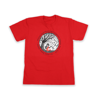 Red Dress Day 2025 youth tee with MMIWG2S+ design