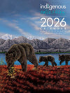 Ronnie Simon 2026 Calendar featuring bears in a scenic landscape with mountains and water, made in Canada.