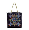 Silver Threads Cotton Eco-Bag featuring Indigenous artwork by Métis artist Deb Malcolm.