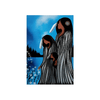 Sisters Note Card with blue-toned Indigenous art depicting sisterhood and cultural connection