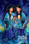Sky Woman and Her Family 2026 Weekly Planner cover art featuring Indigenous cultural themes and vibrant colors.