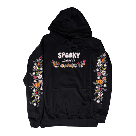 Spooky Season Floral Hoodie