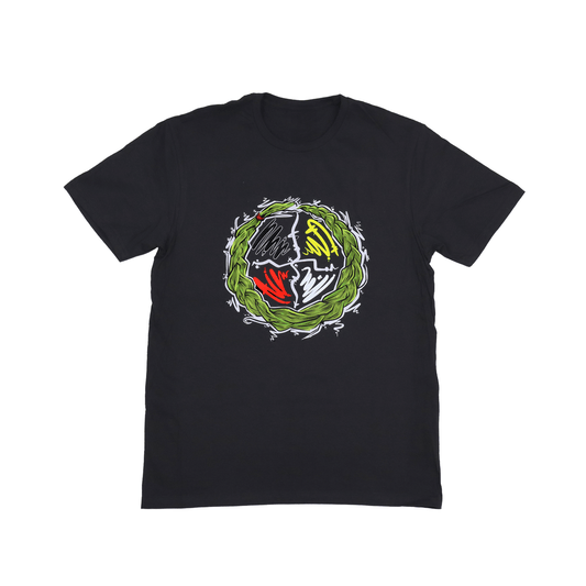 Sweetgrass Medicine Wheel tee with four directions design