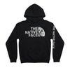 Native Face Hoodie featuring a black design with The Native Face graphic on the front and sleeve.