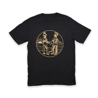 Treaty Medallion Tee featuring a unique design symbolizing unity and cultural heritage.