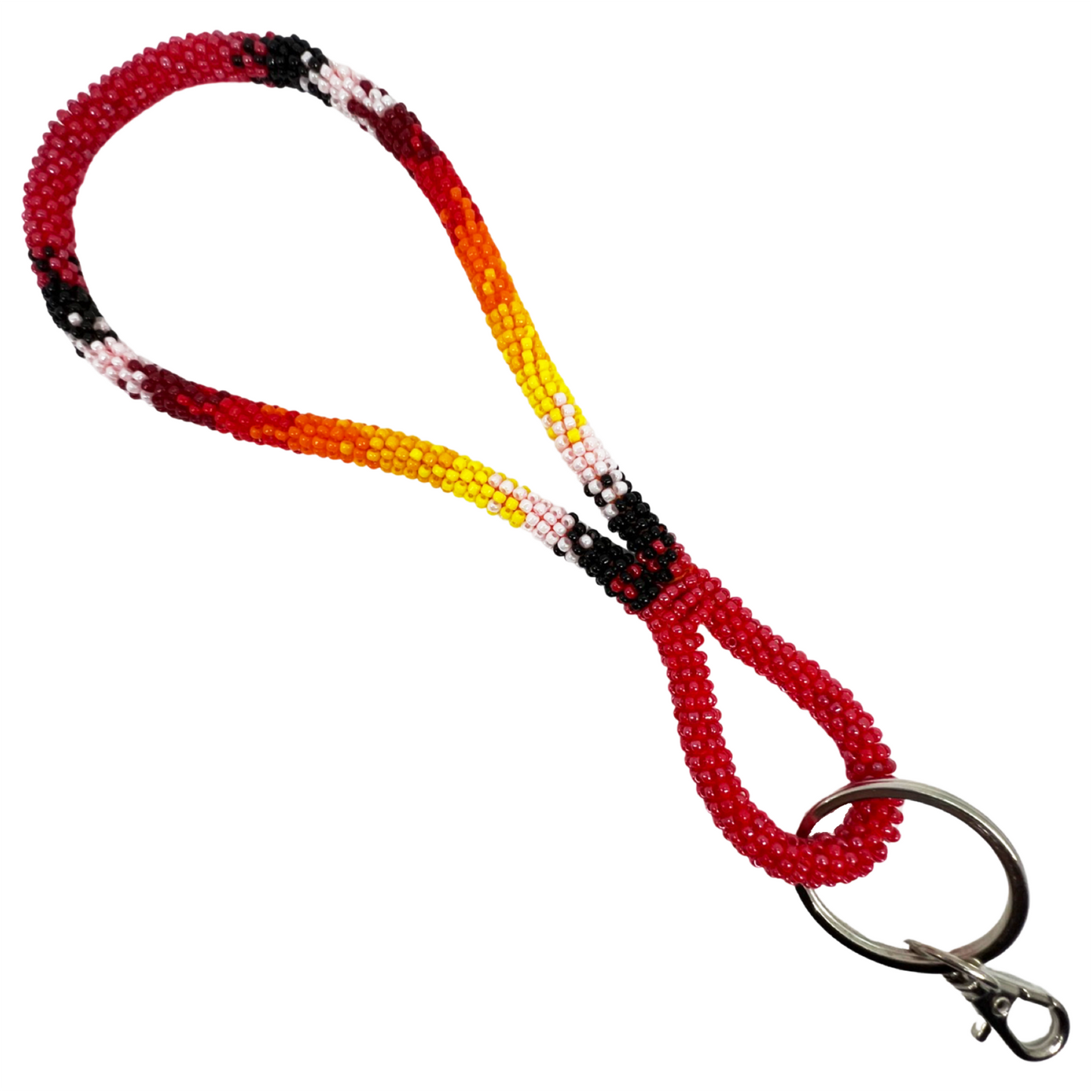 Wrapped Beaded Wrist Lanyard