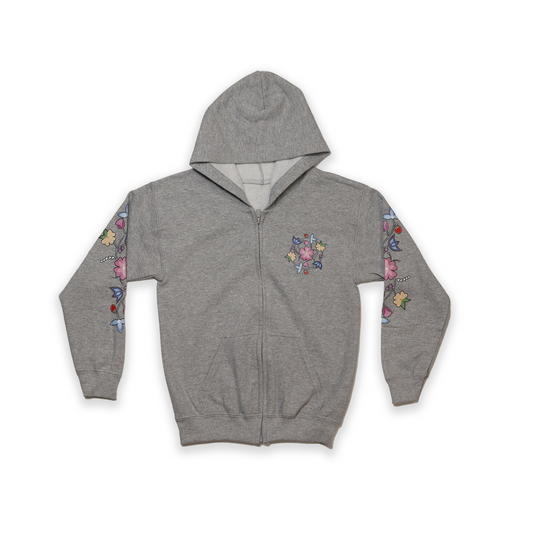 McPhee Floral Youth Zip-Up Hoodie