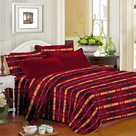 King 4pc Sheet Set – Red