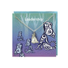 Wolf - Pewter Charm Greeting Card