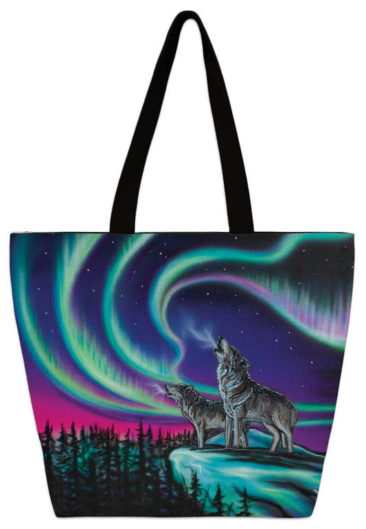 Sky Dance Wolf Song Tote Bag